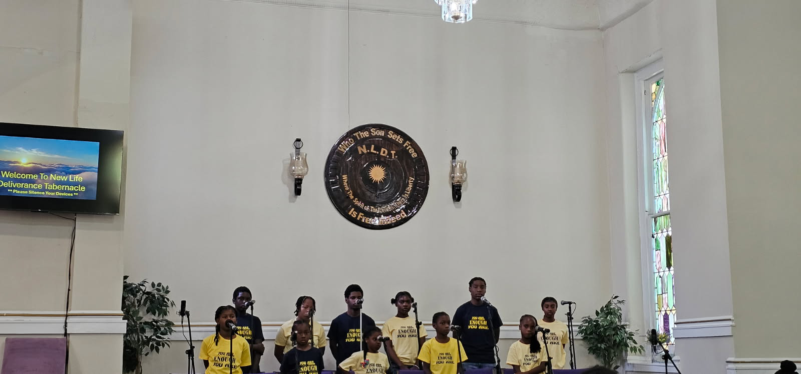 Youth performance in custom Make it POP apparel